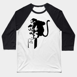 Monkey Detonate Stencil Baseball T-Shirt